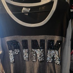 Pink ombré bling shirt